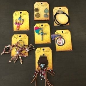 Bead Landing Charms Cross Cactus Dream Catcher Bracelet Pendants Good Vibes NWT